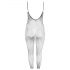 NO:XQSE - Gehaakte, open net catsuit (zwart) - M/L