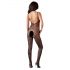 NO:XQSE - Gehaakte, open net catsuit (zwart) - M/L