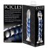 Icicles No. 5 - spiraal glazen dildo (transparant-blauw)