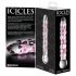 Icicles No. 7 - gebogen glazen dildo met kralen