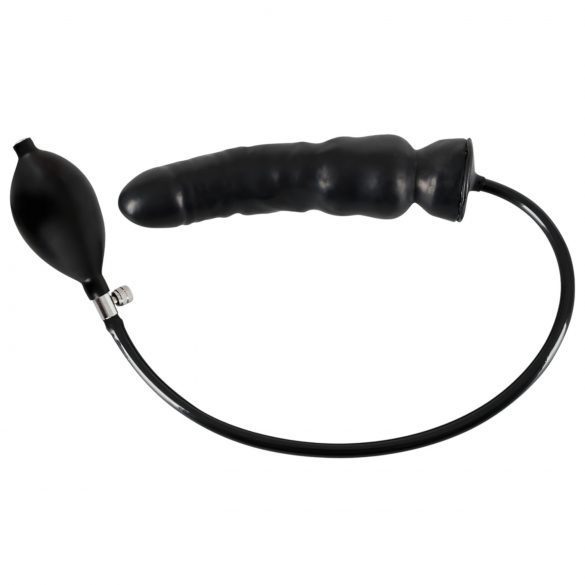 Opblaasbare dildo in latex (zwart)