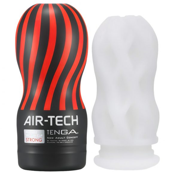 TENGA Air Tech Strong - herbruikbare masturbator (wit)