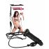 You2Toys - Opblaasbare Strap-On - holle, siliconen dildo (zwart)