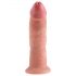 King Cock 9 - levensechte dildo met zuigbasis (23 cm) - natuur