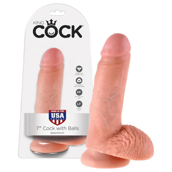 King Cock 18 cm realistische dildo - natuurgetrouw