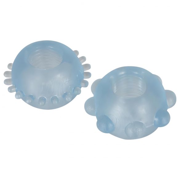 You2Toys - Duo Penisringen (transparant blauw)