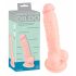 Medisch siliconen dildo (18 cm) - naturel