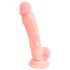 Medisch siliconen dildo (18 cm) - naturel