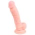 Medisch siliconen dildo (18 cm) - naturel