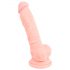 Medisch siliconen dildo (18 cm) - naturel