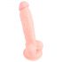 Medisch siliconen dildo (18 cm) - naturel