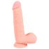 Medisch - rechte siliconen dildo (20cm) - natuurlijk