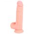 Medisch - rechte siliconen dildo (20cm) - natuurlijk