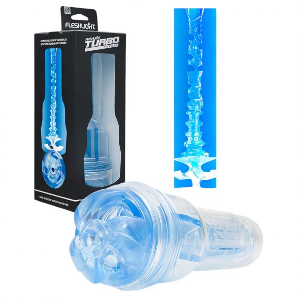 Fleshlight Turbo Thrust - zuigende masturbator (blauw)