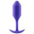 b-vibe Snug Plug 2 - Dubbele Anale Plug met Ballen (114g) - Paars