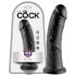 King Cock 8" dildo (20 cm) - zwart