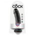 King Cock 8" dildo (20 cm) - zwart