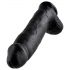 King Cock 12: Ultra-grote dildo (30 cm) - Zwart