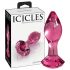 Icicles Nr. 79 - Roze glazen anaalplugje