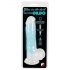 Glow in the Dark - Zelfklevende en oplichtende dildo (blauw)