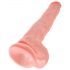 King Cock 14 ballen dildo (35cm) - natuur