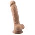 Silexd 7 - Zuignap dildo - 17,5cm (huidskleur)