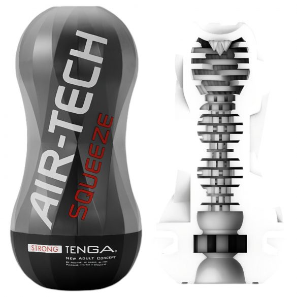 TENGA Air-Tech Squeeze Strong - krachtige zuigmasturbator (zwart)