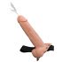 Fetish Strap-On 9 - holle dildo met spuitfunctie (natuurlijk)