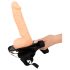 Erectie Assistent - holle strap-on dildo (natuurlijk)