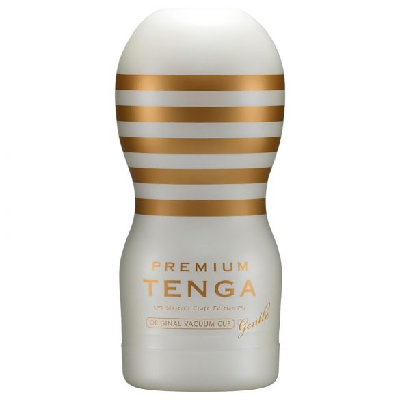 TENGA Premium Gentle - wegwerp masturbator (wit)