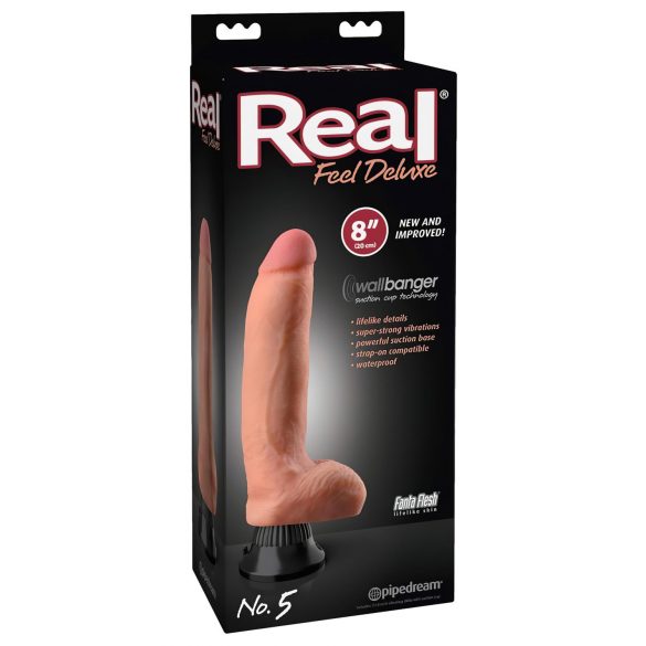 Real Feel Deluxe No.5 - levensechte vibrator (natuurlijk)