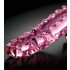 Icicles No. 24 - Ribbelige glazen dildo roze