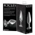 Icicles No. 26 - kegel, glazen anaalplug (transparant)