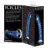 Icicles No. 29 - spiraalvormige glazen dildo met penis (blauw)