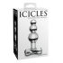 Icicles No. 47 - Triple Parel, Glazen Anaalplug (Transparant)