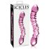 Icicles No. 55 - Dubbelzijdig G-spot glas dildo (roze)