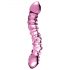 Icicles No. 55 - Dubbelzijdig G-spot glas dildo (roze)