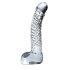 Icicles Nr. 61 - Elegant glazen dildo met eieren (transparant)