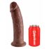 King Cock 10 - grote zuigvoet dildo (25cm) - bruin