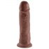 King Cock 10 - grote zuigvoet dildo (25cm) - bruin