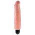 King Cock 7" Stiffy - Waterdichte Realistische Vibrator (18cm) - Naturaal