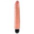 King Cock 10 Stiffy - Waterproof, levensechte vibrator (25cm) - natuurlijk