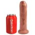 King Cock 7 - levensechte dildo (18cm) - donkere tint