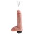 King Cock 8 - Realistische Sproeidildo (20cm) - Naturel