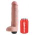 King Cock 10 - Levensgetrouwe spuitdildo (25cm) - Huidkleurig