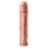 X-TENSION Perfect 3 - Realistische penis sleeve (22,8cm) - Natuurkleur