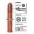 X-TENSION Perfect 3 - Realistische penis sleeve (22,8cm) - Natuurkleur