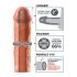 X-TENSION Mega 2 - levensechte penismantel (20,3cm) - naturel