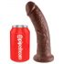 Koninklijke Cock 20cm dildo - bruin