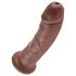 Koninklijke Cock 20cm dildo - bruin